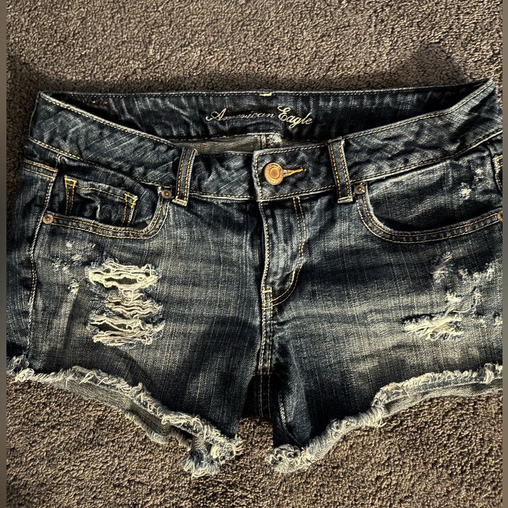 American Eagle Outfitters Dark Blue Jean Shorts